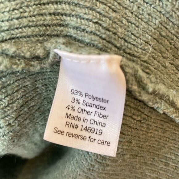 LC Lauren Conrad Green Polka Dot Sweater - Picture 6 of 7